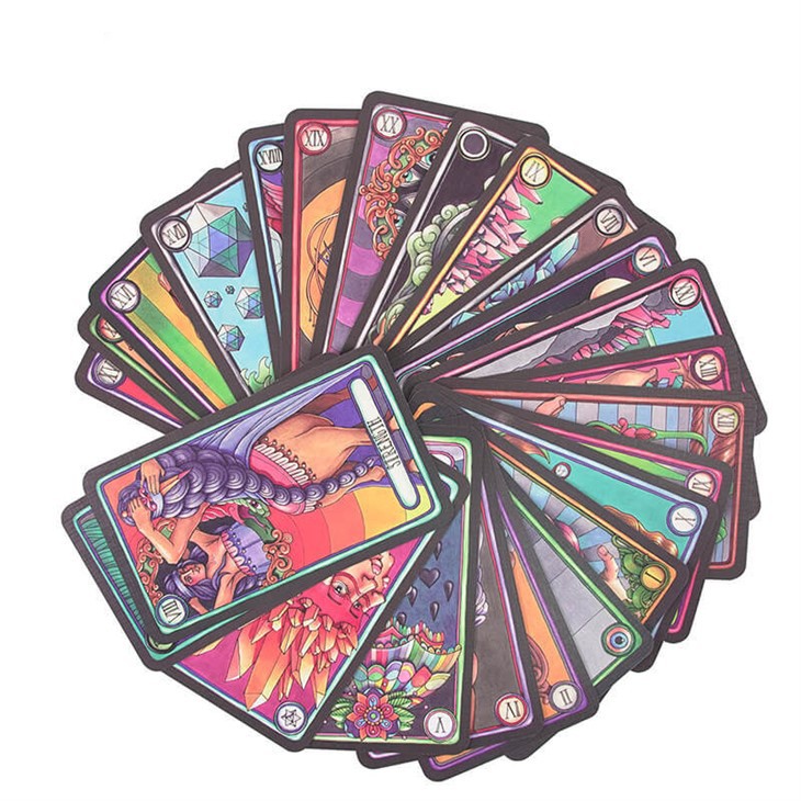 Tarot kartasini rangli chop etish klassik